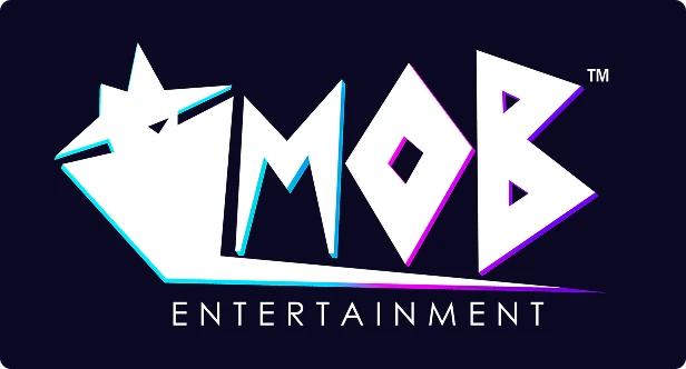 Mob Entertainment logo on solid background