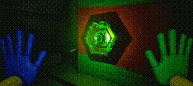 Poppy Playtime opening door gif